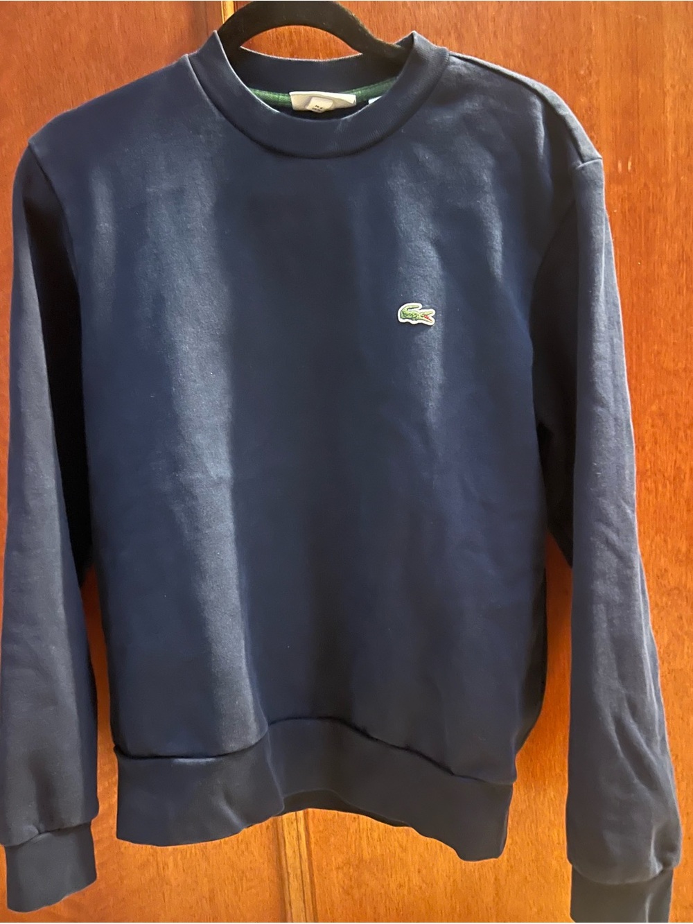 Lacoste Men’s Navy Crewneck Sweatshirt Size 4/ M